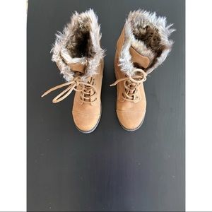 Steve Madden Camel boots.